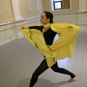 Megan in rehearsal